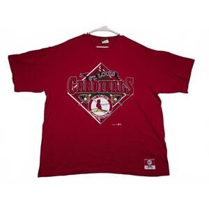 Nutmeg St Louis Cardinals Vintage MLB Graphic T Shirt Mens XL